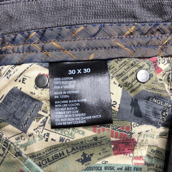 Men’s English Laundry Walker Gray Print Pants - Picture 12 of 16